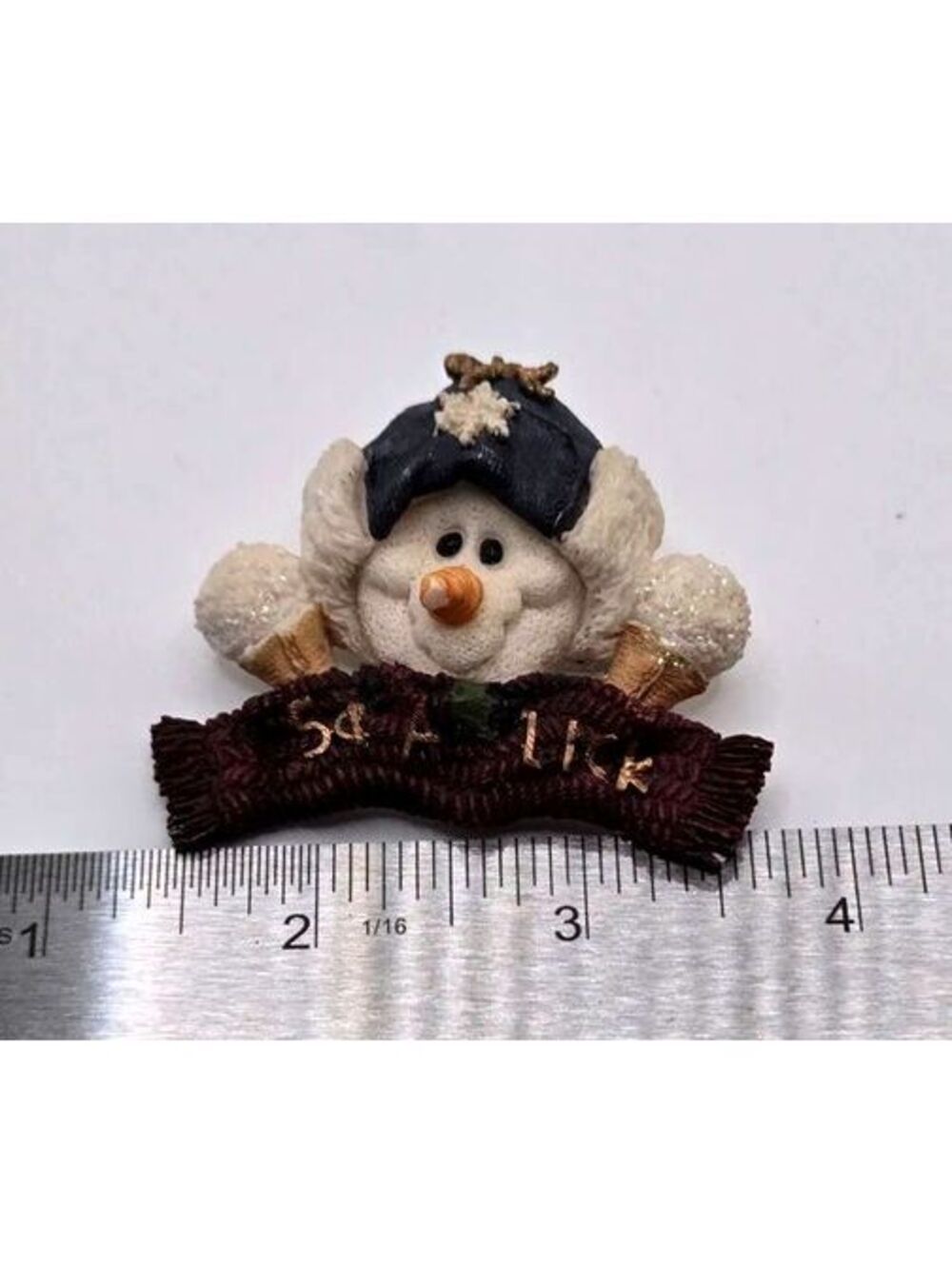 Boyds Bears Winter Snowman 5¢ a Lick Snowcone Brooch Pin